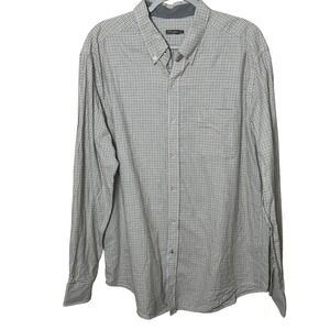 J.McLaughlin Mens XL Plaid Button Down‎ Long Sleeve 100% Cotton Shirt Casual